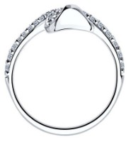 Кольцо Sokolov из серебра с цирконием 17 (94013640) фото №2 — интернет-магазин Desire.md