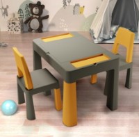 Măsuță pentru copii cu scaune Tega Baby Teggi Multifun (TI-011-172) Graphite/Mustard imaginea #4 — magazin online Desire.md