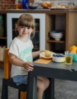 Măsuță pentru copii cu scaune Tega Baby Teggi Multifun (TI-011-172) Graphite/Mustard imaginea #5 — magazin online Desire.md