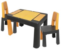 Măsuță pentru copii cu scaune Tega Baby Teggi Multifun (TI-011-172) Graphite/Mustard imaginea #3 — magazin online Desire.md