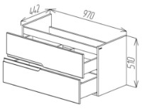Dulap pentru lavoar Bayro Sorento Soft 1000 (115304) imaginea #4 — magazin online Desire.md