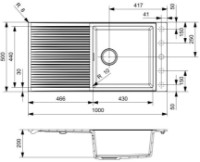 Chiuvetă de bucătărie Reginox Paris 430 Black Silvery imaginea #2 — magazin online Desire.md