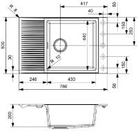 Кухонная мойка Reginox Paris 78 Pure Black фото №2 — интернет-магазин Desire.md