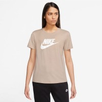 Женская футболка Nike W Nsw Tee Essntl Icn Ftra Sanddrift/White, s.XXL фото №1 — интернет-магазин Desire.md