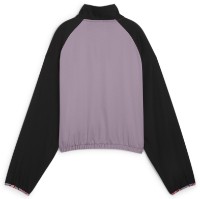 Jachetă damă Puma Hypernatural Woven 1/2 Zip Pale Plum, s.M