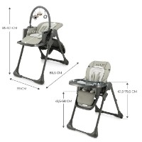 Scaun de masa Kinderkraft Tummie Grey (KHTUMM00GRY0000) imaginea #9 — magazin online Desire.md