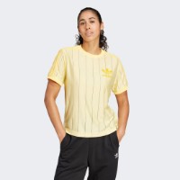 Женская футболка Adidas 3 Stripe Tee Almost Yellow, s.M