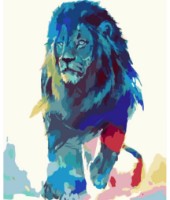Tablou pe numere Strateg Акварельный лев (GS374)