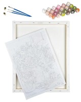 Картина по номерам Strateg Голубая гортензия (SS1126) фото №2 — интернет-магазин Desire.md