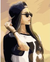 Tablou pe numere Strateg Девушка на стиле (GS595)