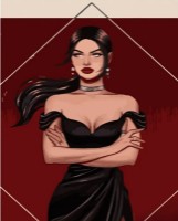 Tablou pe numere Strateg Женщина в черном (GS700)