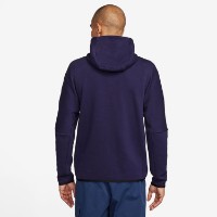 Hanorac pentru bărbați Nike Fff M Tch Flc Fz Wr Hdy Blackened Blue/Club Gold, s.L