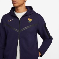 Hanorac pentru bărbați Nike Fff M Tch Flc Fz Wr Hdy Blackened Blue/Club Gold, s.L