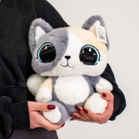 Jucărie de pluș Limun Cat DRM-12 White/Grey imaginea #3 — magazin online Desire.md