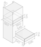 Sertar termic incorporabil Elica Virtus Warm Drawer 60 PP BL imaginea #3 — magazin online Desire.md