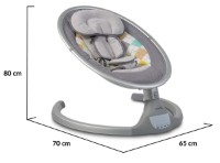 Детское кресло-качалка Moni iSwing Electric Light Grey фото №10 — интернет-магазин Desire.md