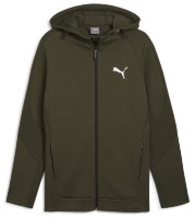 Мужская толстовка Puma Evostripe Full-Zip Hoodie Dk Dark Olive, s.M фото №1 — интернет-магазин Desire.md