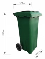 Контейнер Uniplast Green 240L (37212VTR) фото №3 — интернет-магазин Desire.md
