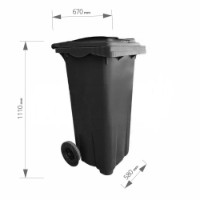 Контейнер Uniplast Black 240L (37212NTR) фото №4 — интернет-магазин Desire.md
