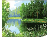 Tablou pe numere Strateg Пруд в лесу (SS1000)