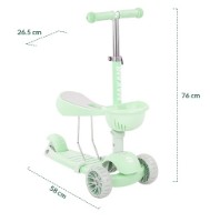 Trotinetă Kikka Boo BonBon 3in1 Candy Mint (117228) imaginea #7 — magazin online Desire.md