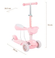 Trotinetă Kikka Boo BonBon 3in1 Candy Pink (117229) imaginea #7 — magazin online Desire.md