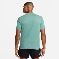 Tricou bărbătesc Nike M Df Rise 365 Run Div Top Green/Black, s.S