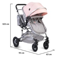 Коляска Moni Ciara Pink фото №2 — интернет-магазин Desire.md