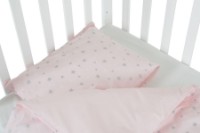 Детское постельное белье Hugzzz Nook Pink Stars 3pcs фото №2 — интернет-магазин Desire.md