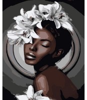 Картина по номерам Strateg Черное с белым (DY304)