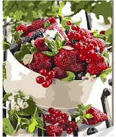 Картина по номерам Strateg Ягодный завтрак (SS1043)