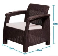 Набор садовой мебели Hola Ferrara Star Wengue 0434029 фото №4 — интернет-магазин Desire.md