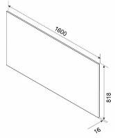 Панно декоративное Ambianta Palermo 1.6m Alb Bardolino фото №2 — интернет-магазин Desire.md