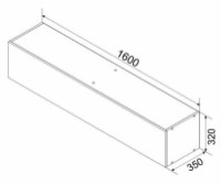 Навесная полка Ambianta Palermo suspendat 1.6m Alb Bardolino фото №2 — интернет-магазин Desire.md