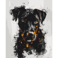 Tablou pe numere Brushme Огненная собака (BS53929) imaginea #1 — magazin online Desire.md