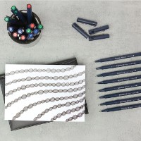 Ручка-лайнер Schneider Fineliner Pictus 197598 8pcs фото №2 — интернет-магазин Desire.md