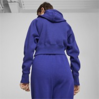 Hanorac damă Puma Classics+ Relaxed Cropped Hoodie Lapis Lazuli, s.XL imaginea #4 — magazin online Desire.md