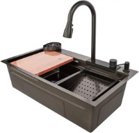 Кухонная мойка Art Flame Set Sharlota 78x45 Black