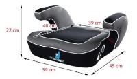 Scaun auto înălțător pentru copii Caretero Leo 9Grey) imaginea #5 — magazin online Desire.md