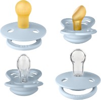 Suzeta BIBS Baby Try-It Collection 4 Pack 0+ months Baby Blue (91342)