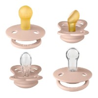 Suzeta BIBS Baby Try-It Collection 4 Pack 0+ months Blush (91341) imaginea #1 — magazin online Desire.md