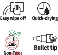 Маркеры Spree 4pcs 58400 фото №2 — интернет-магазин Desire.md