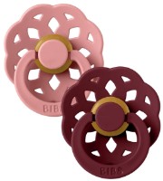 Пустышка BIBS Boheme 2 Pack 0+ months Dusty Pink/Elderberry (230136) фото №1 — интернет-магазин Desire.md