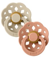 Suzeta BIBS Boheme 2 Pack 0+ months Vanilla/Peach (230103)