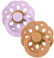 Suzeta BIBS Boheme 2 Pack 0+ months Violet Sky/Pumpkin (230137) imaginea #1 — magazin online Desire.md