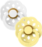 Пустышка BIBS Boheme 2 Pack 0+ months White/Sunshine (230121) фото №1 — интернет-магазин Desire.md