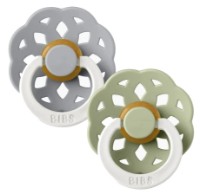 Пустышка BIBS Boheme Glow 2 Pack 0+ months Sage/Cloud (230124) фото №1 — интернет-магазин Desire.md