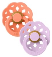 Suzeta BIBS Boheme 2 Pack 6+ months Papaya/Violet Sky (230129) imaginea #1 — magazin online Desire.md