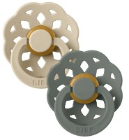 Suzeta BIBS Boheme 2 Pack 6+ months Vanilla/Pine (240135) imaginea #1 — magazin online Desire.md