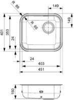 Chiuvetă de bucătărie Reginox R18 4035 (R) OKG imaginea #2 — magazin online Desire.md